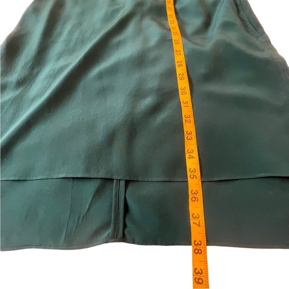 Rag & Bone Nico Silk Color block Sleeveless Side Pockets Mini Dress S Green - Picture 12 of 13